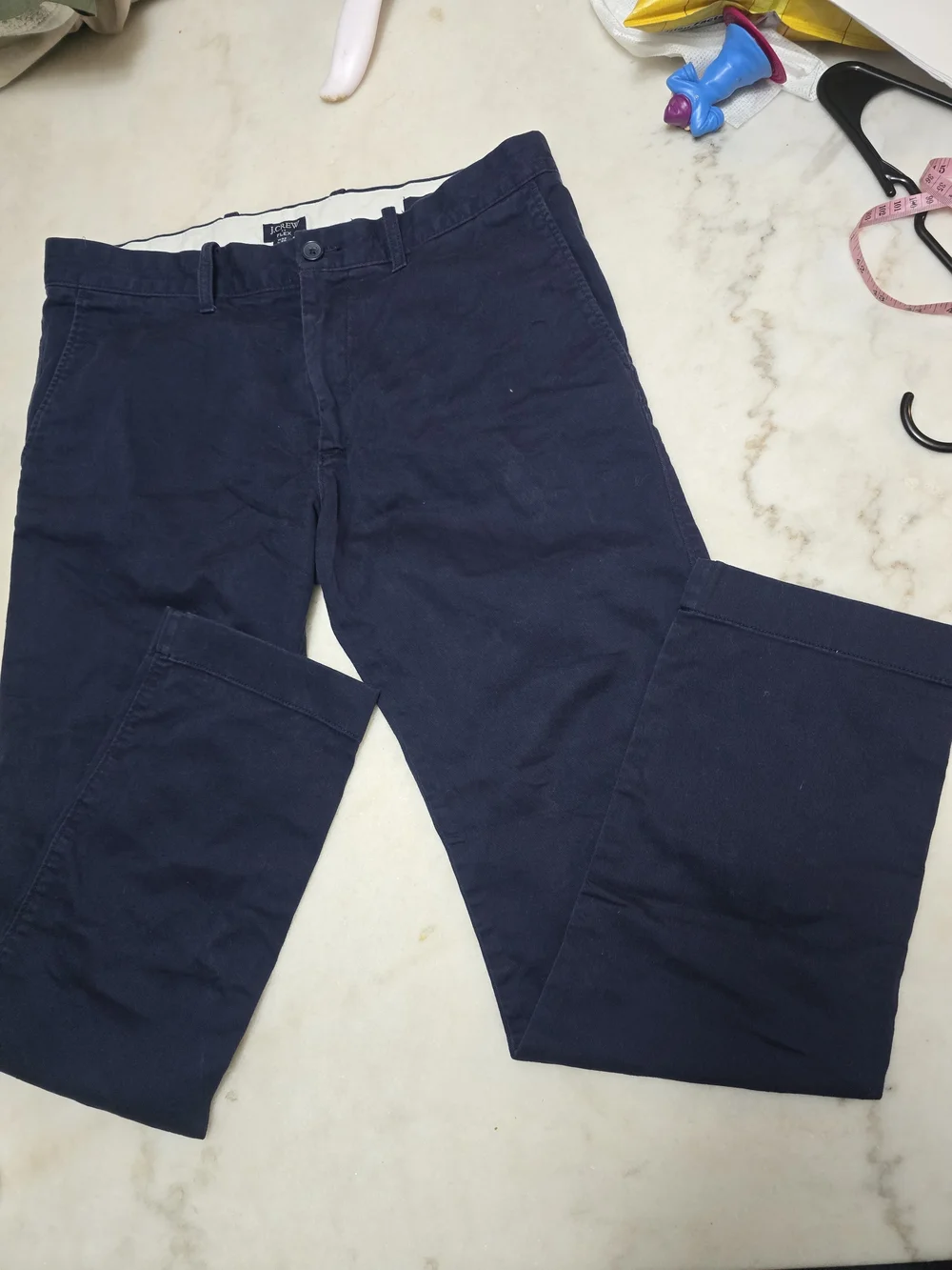 J. Crew Men's Navy Slim Straight Jeans